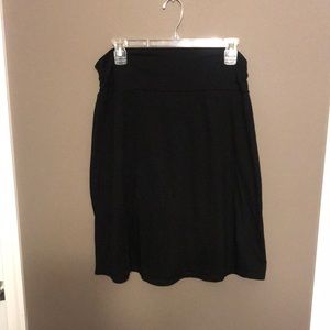 Black cotton skirt